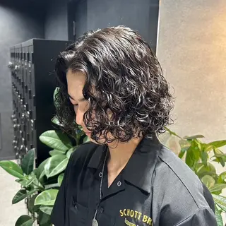 セミロング パーマ メンズ 🔥メンズ 特化🔥菊水皐暉🔥のヘアスタイル