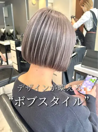 ショート カラー ハイライト/ショート /ボブ/RYOHEIのヘアスタイル
