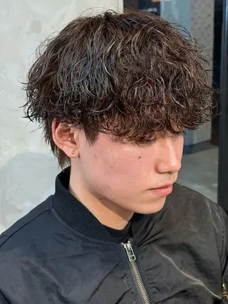 ショート パーマ メンズ 🌀rooomen 各務原/龍之介のヘアスタイル