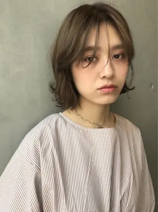 ミディアム カラー パーマ ヘアアレンジ O/ODER (official)のヘアスタイル