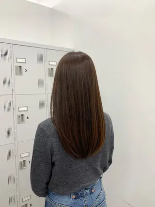 セミロング カラー 本格ヘッドスパ🌿 ×ヘア　佐藤のヘアスタイル