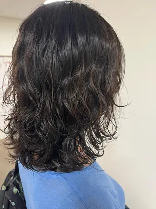 ミディアム パーマ ハイトーンカラー🩵 耳ツボジュエリー/Aのその他イメージ