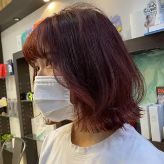 ショート カラー 酸スト/フェザー パーマ/三谷海斗のヘアスタイル