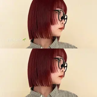 スパイキーショート/ センターパート/奈菜のヘアスタイル