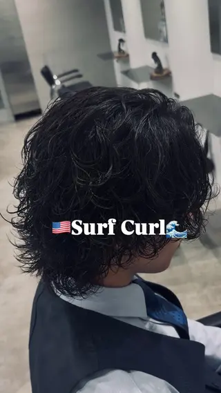 ミディアム パーマ fifth天神パーマ メンズ特化/虎太郎のヘアスタイル