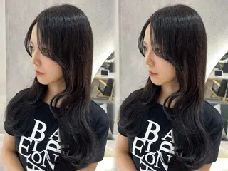 ロング カラー 韓国🇰🇷レイヤー 映える顔周り🩷のヘアスタイル