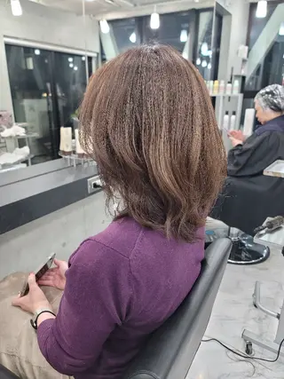 セミロング カラー Endearing所属・❇️安達 優心❇️ 髪質改善/艶髪特化のヘアスタイル