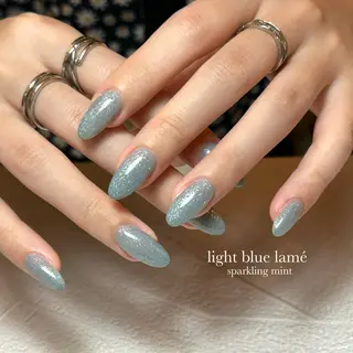 ネイル sparkling mint【スパークリングミント】所属・natsuki 🎀💎モデル様募集のネイルデザイン