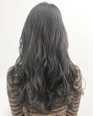 ロング カラー ヘアアレンジ 🌟髪質改善ケアカラ ー美髪縮毛矯正y🌟のヘアスタイル