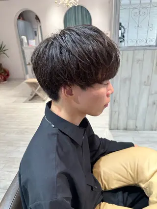 パーマ メンズ 韓国ヘア 🎀華澄のヘアスタイル