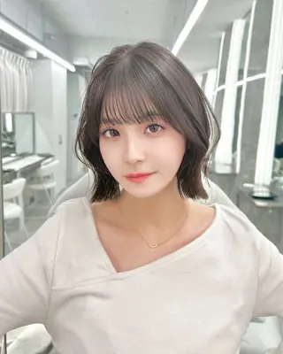 ショート 韓国顔まわり/前髪 /レイヤー/いつきのヘアスタイル