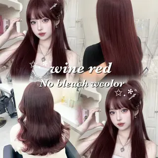 ロング カラー ダメージレスハイ トーン💖kanonのヘアスタイル