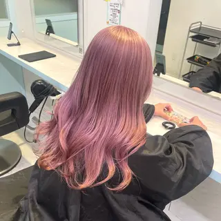 ロング カラー 暖色🩷透明感カラー ♡Maika♡のヘアスタイル