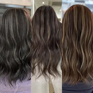 セミロング カラー ヘアアレンジ 久米 治仁のヘアスタイル