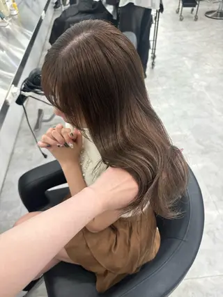 セミロング カラー ヘアアレンジ 大人っぽ中韓レディ ヘア🤍MAOのヘアスタイル