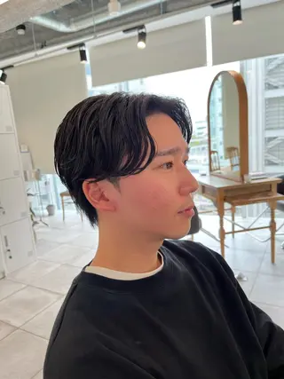 ショート パーマ メンズ 🏆メンズヘア特化 🥇代表りんぺーのヘアスタイル