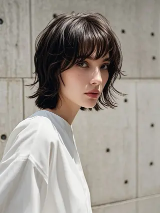 ショート ウルフカット 811 大阪梅田 ウルフのヘアスタイル
