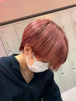 ショート カラー パーマ/ボブ/ 神戸/豊浦翔太のヘアスタイル