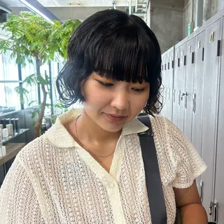 ミディアム 伊藤ほのか /パーマ/ショートのヘアスタイル