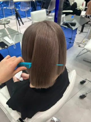 ミディアム ミルクティーベージュ /sara💛のヘアスタイル