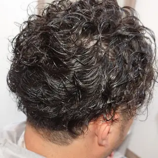 ショート メンズ パーマ MILIKE F4所属・齋藤 直也 MILIKE F4のヘアスタイル