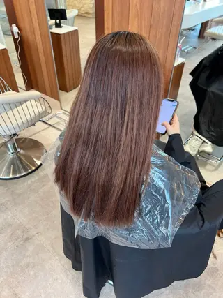 ミディアム カラー ✨髪質改善 縮毛矯正 艶髪 立川 コウキ✨のヘアスタイル