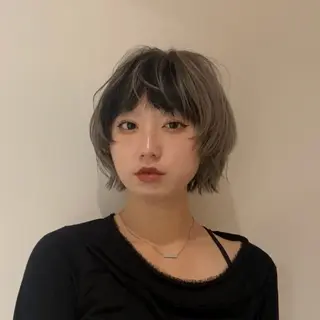 ショート カラー hair salon 束sok所属・ナホ/ハイトーン/ ブリーチ/ヘッドスパのヘアスタイル