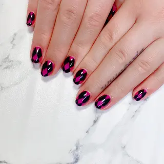 ロング カラー ネイル Q Free nailsのネイルデザイン