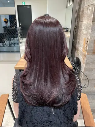 セミロング カラー Cosmepot所属・戸川凜音 とがわりんねのヘアスタイル