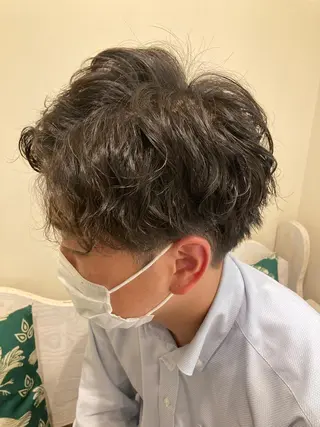 パーマ メンズ Yamamoto 半個室美容室zinaのヘアスタイル