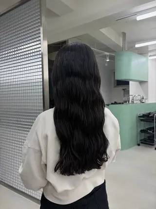 ロング パーマ ミディアム/ロング/ 表参道パーマのヘアスタイル