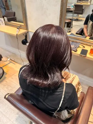ミディアム カラー Lutia新宿　せき ゆうみのヘアスタイル