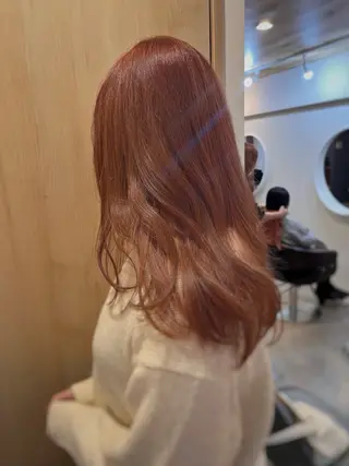 ミディアム カラー CLOVE所属・下石怜子/レイヤー/ 透明感カラーのヘアスタイル