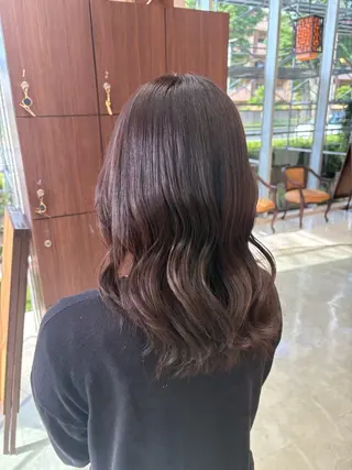 ロング カラー 垢抜けデザイナー/ ハイトーン/朝倉友香のヘアスタイル