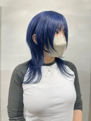 セミロング 柏 ウルフ/レイヤー 田中佐和🐺のヘアスタイル