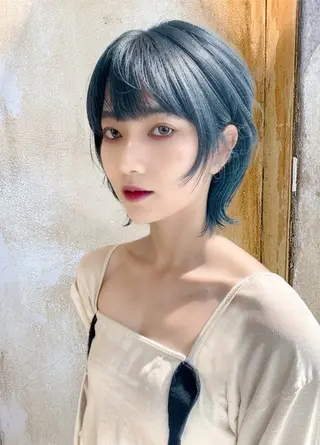 ミディアム カラー 縮毛矯正専門店店長 佐々木動画モデル募集のヘアスタイル