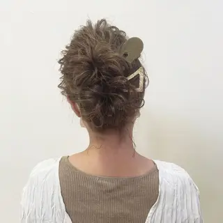 ヘアアレンジ ルプラボウ/日野 /ショート/レイヤーのヘアスタイル