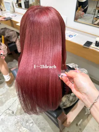 ロング カラー Kana 🍋 ハイトーン【高円寺】のヘアスタイル