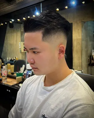 ショート メンズ BINGO HAIR WORKS 【ビンゴヘアワークス】所属・🎱メンズフェード 特化HYOGA🎱のヘアスタイル