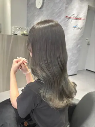 ロング カラー Ardore 韓国風カラー大阪のヘアスタイル