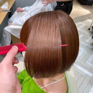 ショート カラー 新宿/髪質改善/ボブ 韓国レイヤー大重聖斗のヘアスタイル