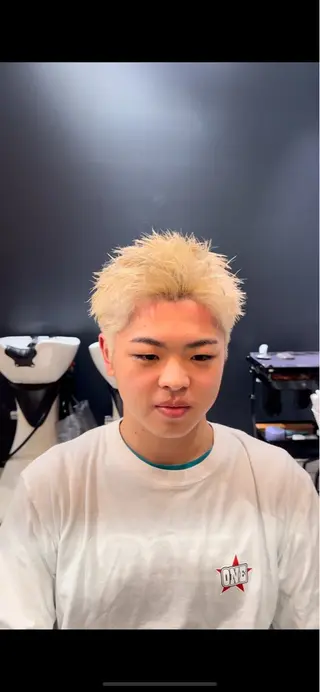 ショート カラー メンズ SPINOFF SHIFT所属・りゅう せいのヘアスタイル