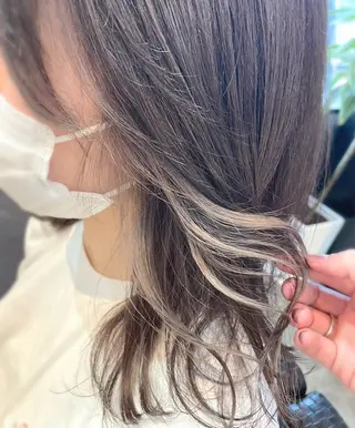 セミロング カラー Erina /髪質改善/艶髪🩵のヘアスタイル