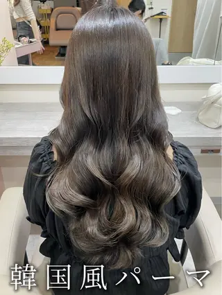 ロング パーマ 韓国風パーマ/ヘア セット/店長みづきのヘアスタイル