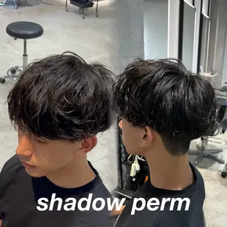 ショート パーマ メンズ 髪質改善/縮毛矯正 レイヤー/松川匠のヘアスタイル