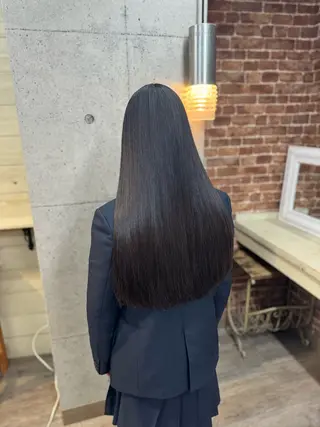 ロング 髪質改善/縮毛矯正/ 超高濃度水素ケアのヘアスタイル