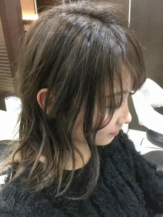 セミロング カラー 寺内 紳悟のヘアスタイル