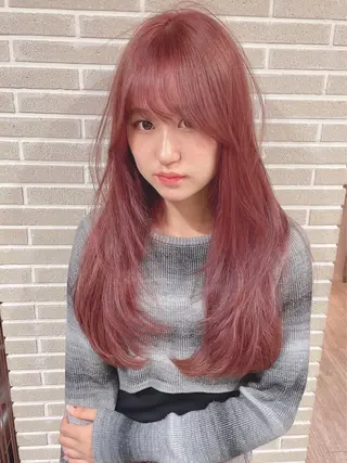 セミロング 大人可愛い/レイヤー /ブリーチ/溝口誠二のヘアスタイル