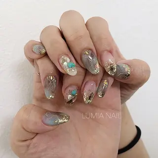 ネイル nail&eyelash Rine所属・Rine 放出 (リネ)のネイルデザイン