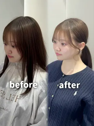 ロング YUZU🎀顔まわり ×レイヤーカットのヘアスタイル